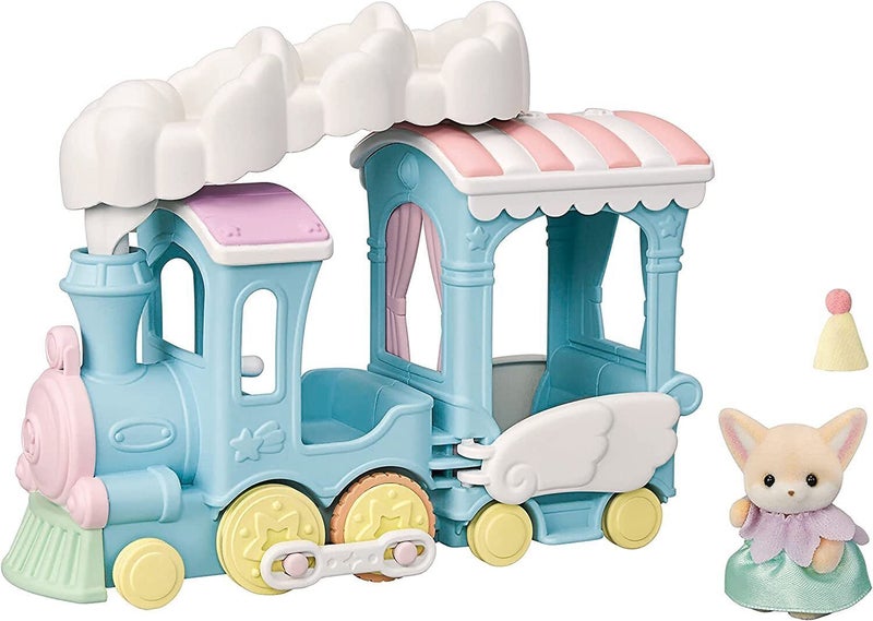Sylvanian Families Floating Cloud Rainbow Train Carousel 2