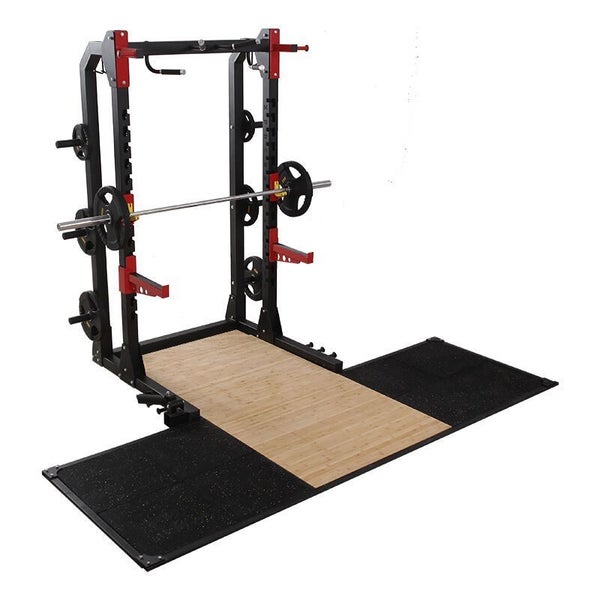 Power Cage Rack Solid Frame + Bumper Weights Combo Carousel 2