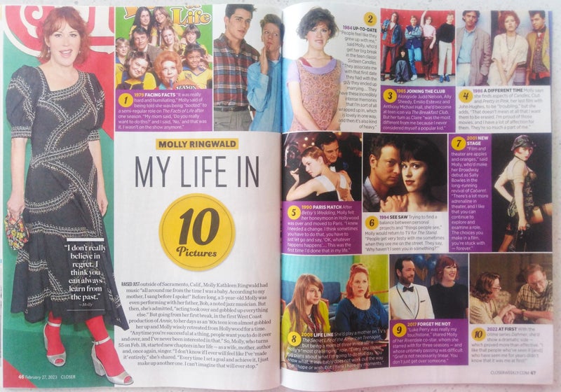 Molly Ringwald magazine clippings Carousel 1