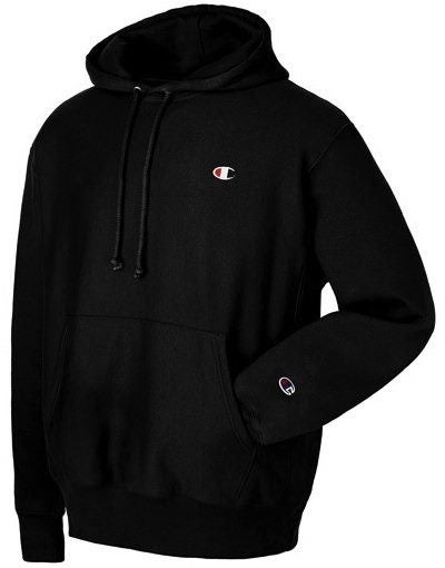 Champion Reverse Weave Black Hoodie Pullover Jersey Carousel 1
