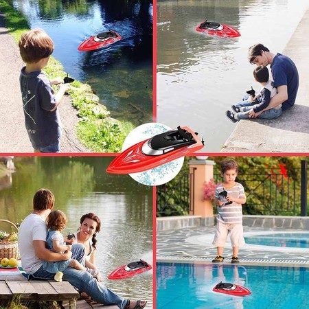 Remote Control Boats for Pools and Lakes for Kids Adults Boys Girls Yellow Carousel 8