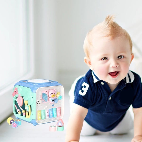Early Education Musical Activity Cube Toy Activity Centre Toy Carousel 1