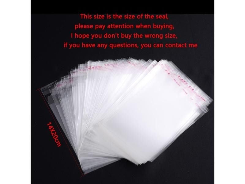 50/100Pcs Transparent Opp Bags For Candy Cookie Packaging Carousel 1