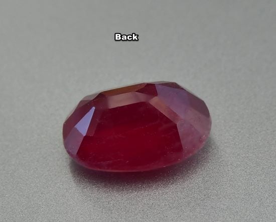 4.52CT SPLENDID HUGE OVAL CUT 100% NATURAL RED RUBY Carousel 4