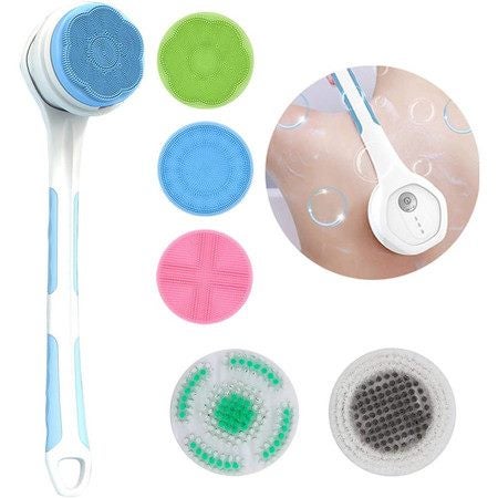 Electric Body Face Brush Scrubber for Shower Bath Massage Clean Carousel 1