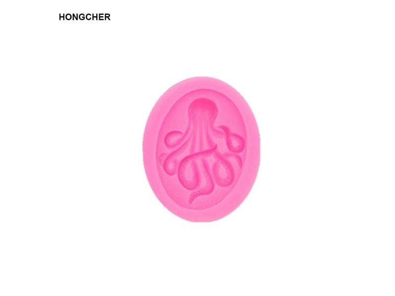 New Marine Series Octopus Fondant Cake Silicone Mold Chocolate Mold Clay Mold Carousel 1
