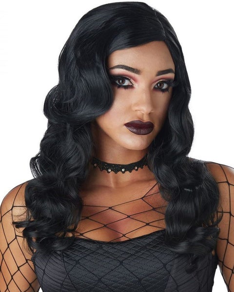 Siren Curly Black Wig Carousel 1
