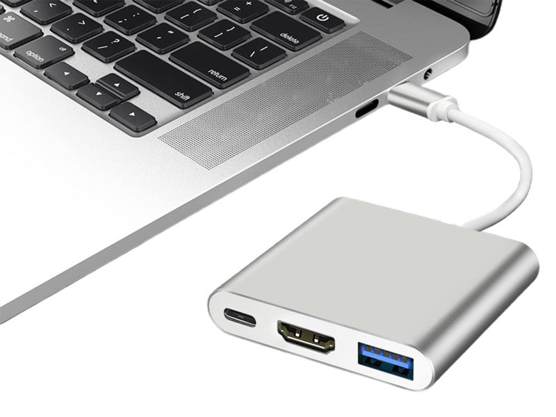 1Pcs 3 in 1 Hub Type C to USB Adapter Converter Data Charging Cable for MacBook Carousel 1