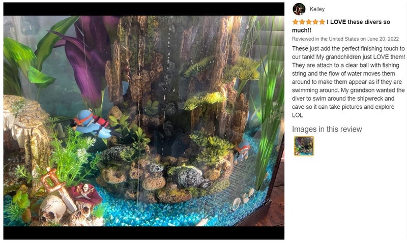 Brand New Fish Tank Floating Diver Figurines Aquarium Decor *Sale NOW* Carousel 2