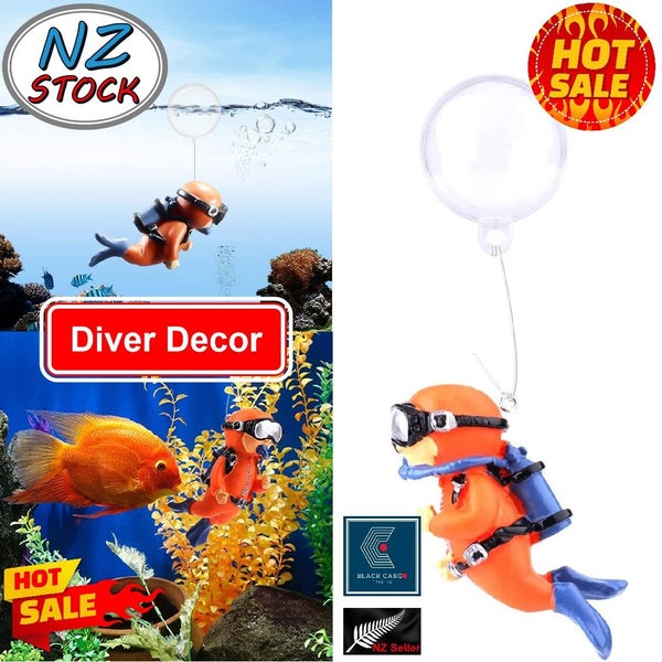 Brand New Fish Tank Floating Diver Figurines Aquarium Decor *Sale NOW* Carousel 1