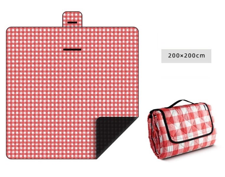 Large Picnic Blanket / Waterproof Mat Outdoor 200X200 Red/Blue/Yellow options Carousel 1
