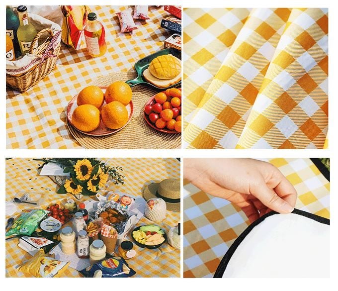 Large Picnic Blanket / Waterproof Mat Outdoor 200X200 Red/Blue/Yellow options Carousel 10