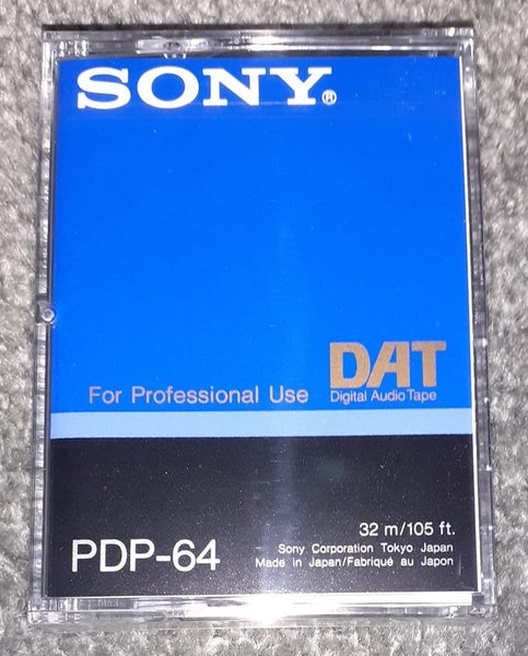 Buy 1 or more! -Blank Sony Digital Audio Tape - DAT Tape (PDP-64) Audio cassette Carousel 2