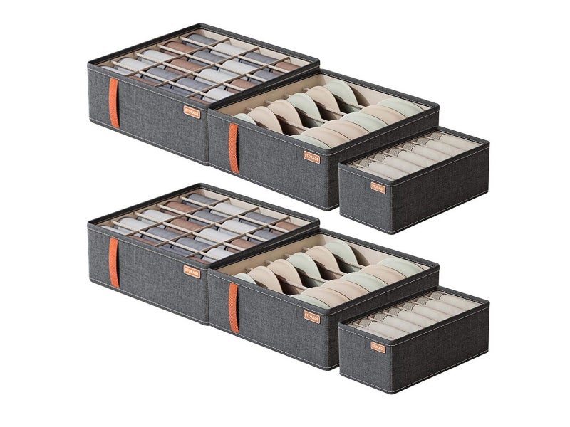 2 X Set of 3Pcs Bra Underwear Organizer Closet Storage Box Drawer Socks Divider Carousel 1