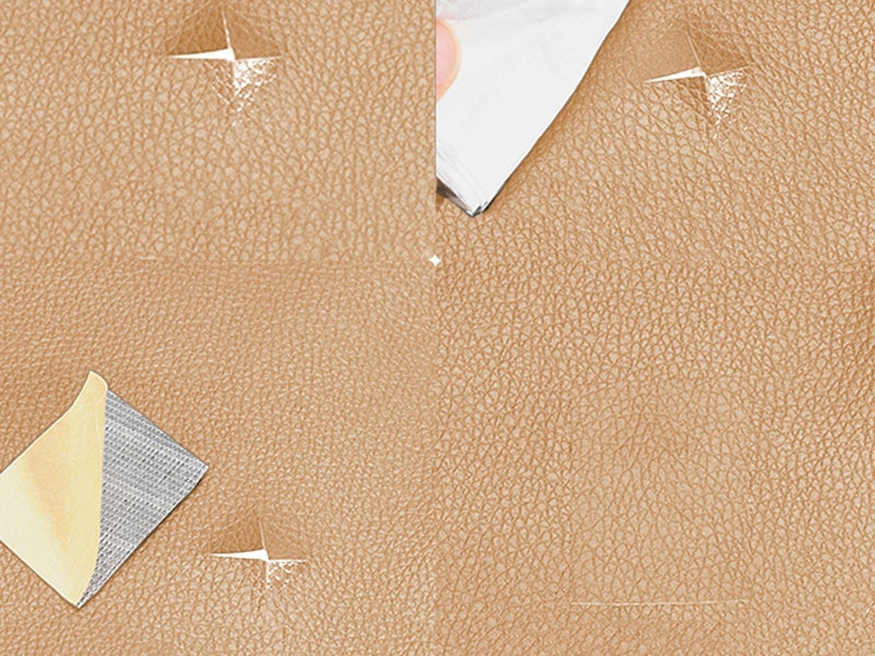 5Pcs Self Adhesive Leather Repair Patch for Car Seat Sofa Bag Furniture Khaki Carousel 3