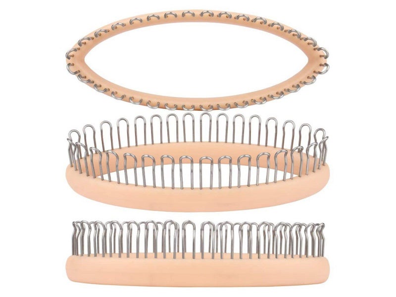 2PCS 32 Pegs DIY Sock Knitting Loom Weave Tool Set Sock Knitting Board Knit Hook Carousel 4