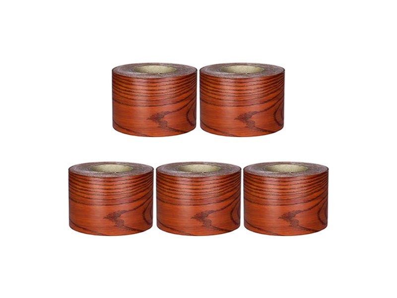 5Pcs Self Adhesive Wood Grain Repair Patch Tape Wood Grain Sticker Patches Brown Carousel 1