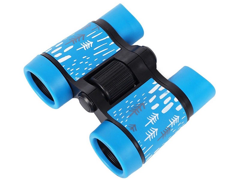 2Pcs 4x30 HD Kids Binoculars Optics Binoculars Kids Toy Blue Red Carousel 3