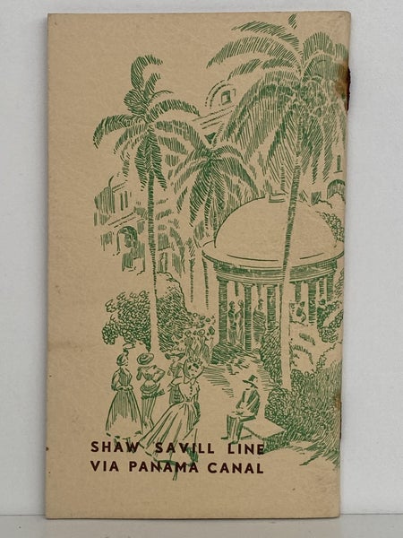 MARITIME MEMORABILIA: Shaw Savill line - Tourist information for visiting Panama Carousel 2