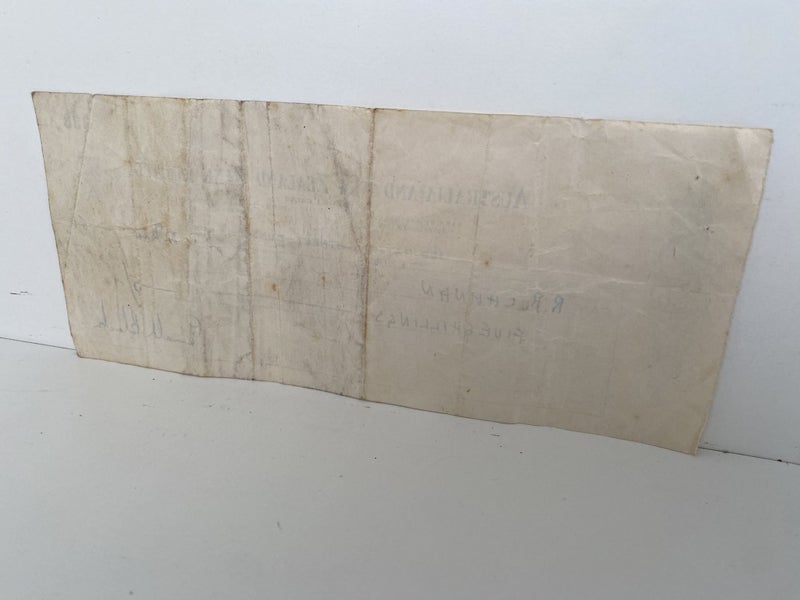 OLD BANKING MEMORABILIA: Bank cheque issued by ANZ Bank, Dunedin 1951 Carousel 3