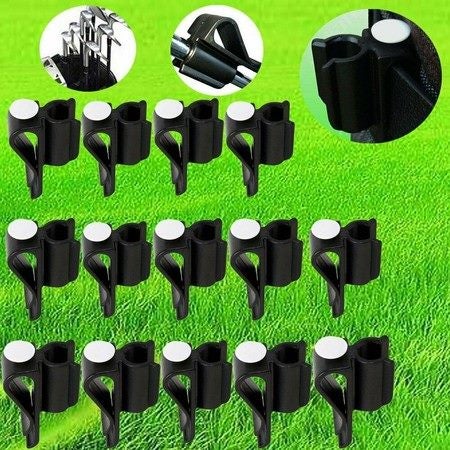 14x Golf Bag Club Organizer Clip Holder Iron Driver Protector