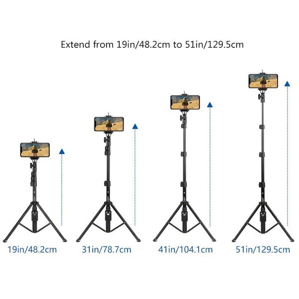 YUNTENG VCT-1388 Selfie Stick Tripod Stand for Cell Phone with Bluetooth Remote64142351891841112