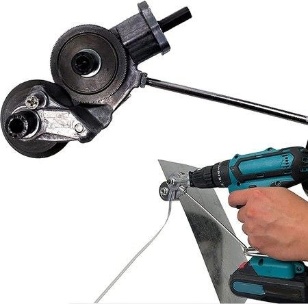 Metal Nibbler Drill Attachment Electric Drill Plate Cutter DIY Metal Drill Carousel 1