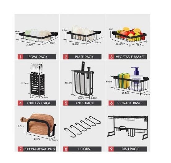 OVER SINK DISH DRYING RACK Carousel 9
