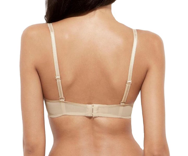 Gossard Glossies Lace 13001 Underwired Sheer Bra With Side Sling Nude CS Carousel 2