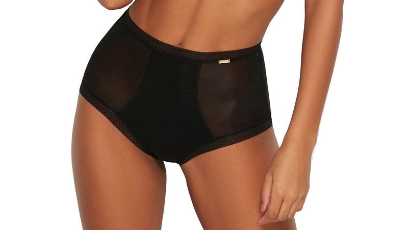 Gossard Glossies 6272 Deep Brief Black (BLK) CS Carousel 1