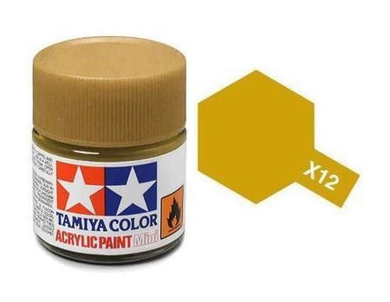 Tamiya X-12 Gloss Acrylic Paint Gold Leaf [81512] Carousel 1