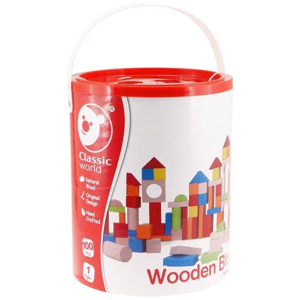 100PC WOODEN BLOCKS - BARREL Carousel 1