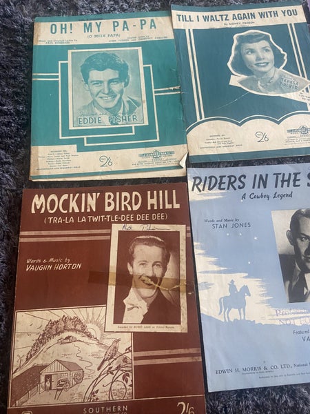 9X ASSORTED SHEET MUSIC Carousel 2