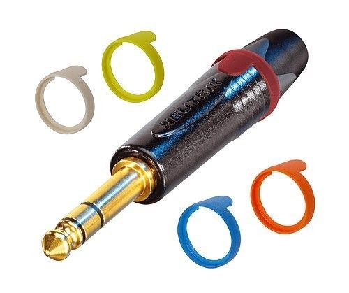 PXR1 :: Neutrik Jack Cord Connector Ring Label NP*X BROWN Carousel 1