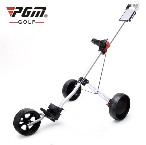 PGM 3-WHEEL Golf Trundler WITH SCORECARD CLIP & BRAKE - New Carousel 2