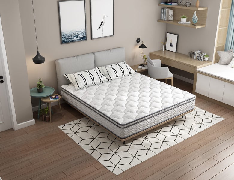 ZARA QUEEN-KING SINGLE BUNKS WHITE COLOUR+ MATTRESSES Carousel 2