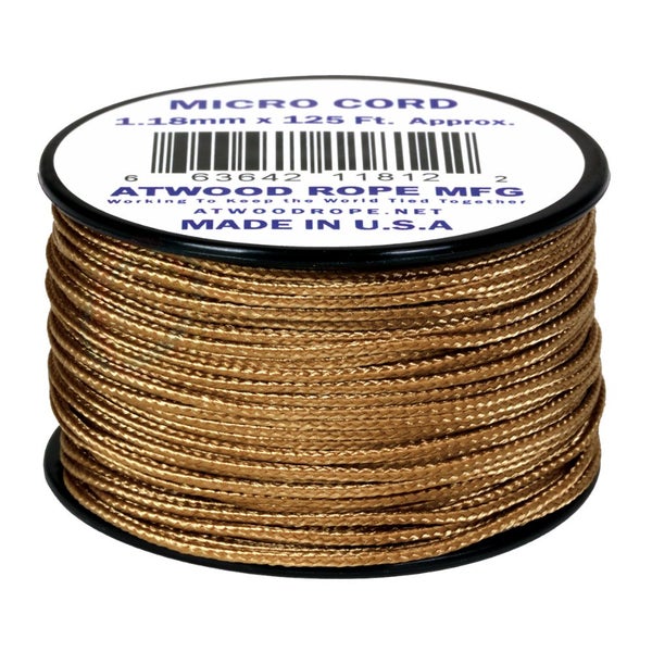 Atwood Micro Cord - Tan - 1.18mm - USA Made Carousel 1