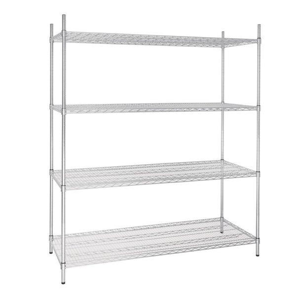 Vogue 4 Tier Wire Shelving Kit 1525x610mm U258 Carousel 2