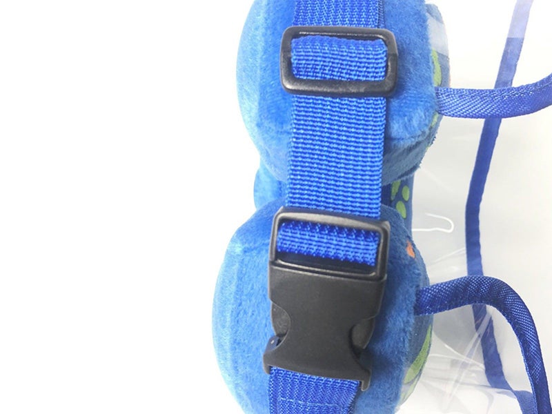 S Inflatable Dog Cone Pet Recovery Donut Collar with Anti Licking Baffle Blue Carousel 6