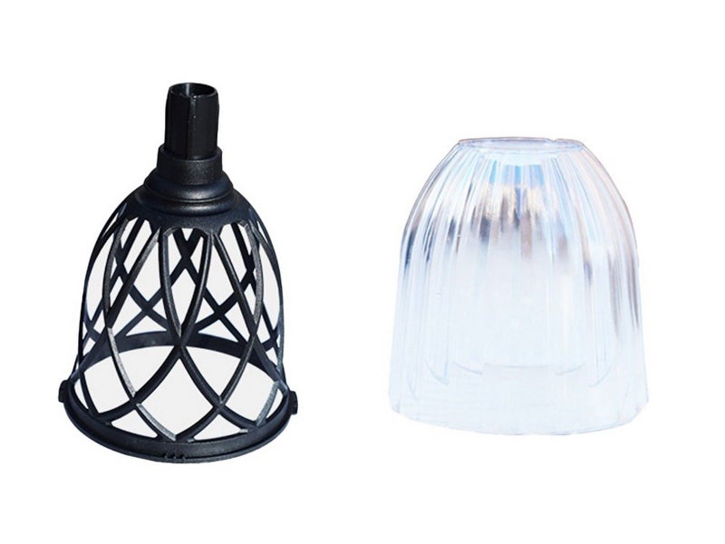 6Pcs Solar Powered Lights Outdoor Pathway Lights Garden Decor Lamps Warm Lights Carousel 6