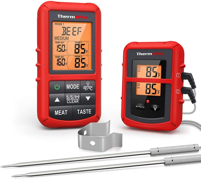 ThermoPro TP-20 Kitchen Wireless Remote Thermometer with Dual Probe Carousel 1