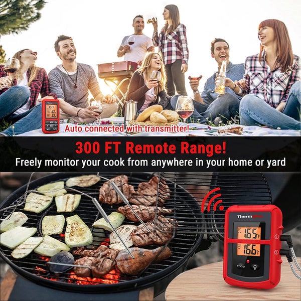 ThermoPro TP-20 Kitchen Wireless Remote Thermometer with Dual Probe Carousel 2