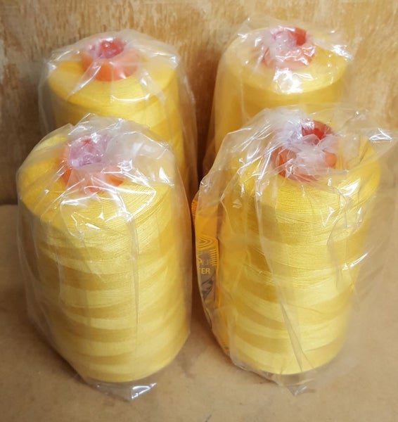 4 X Cones Gold Overlocking Thread (5000 Yds each)62863867738497113