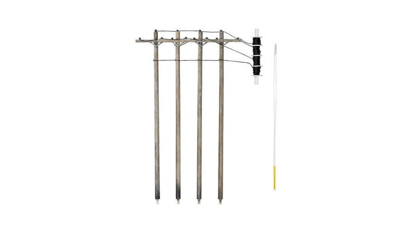 Woodland Scenics O Pre-Wired Poles-Single Crossbar Carousel 1