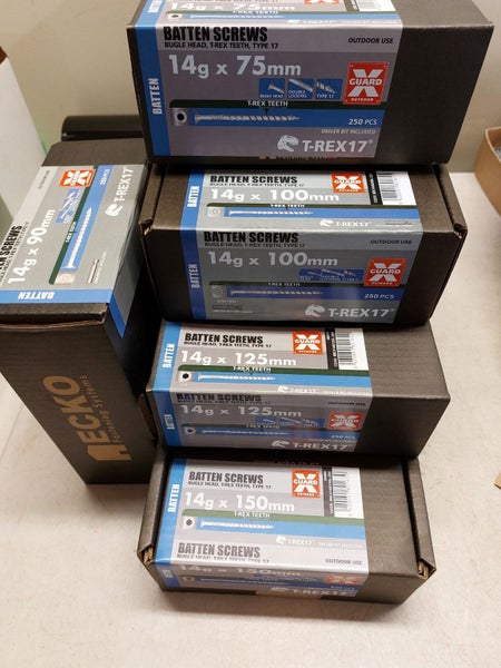 Bugle Batten Screws 14G x 100mm Galvanised 250 pack Carousel 1