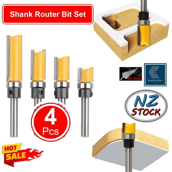 4Pcs Router Bit Set Corner Edge Laminate Trimmer *Local Buy* Carousel 1
