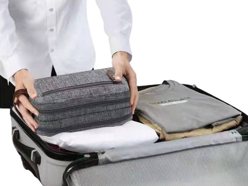 Travel Toiletry Wash Bag Shaving Bag Cosmetic Bags Makeup Bag Grey Carousel 4
