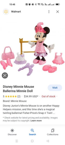 Disney Minnie Mouse Ballerina Minnie Doll Carousel 2