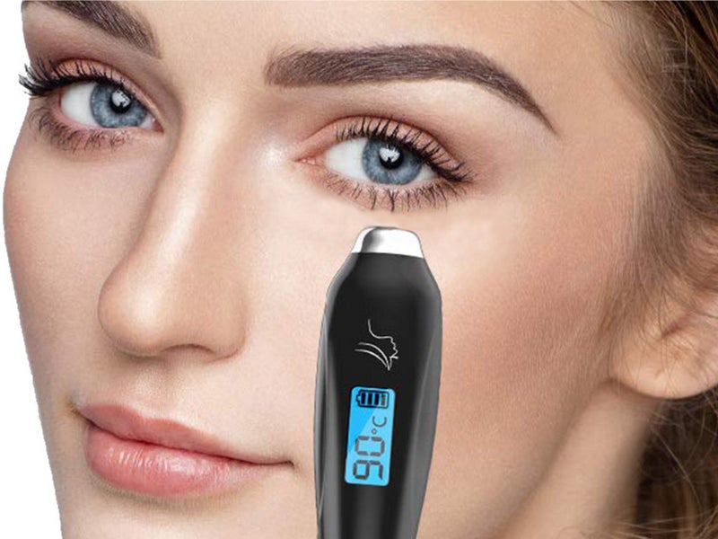 2 X Heated Eyelash Curler Eye Massagers Face Care Beauty Tools Black White Carousel 2