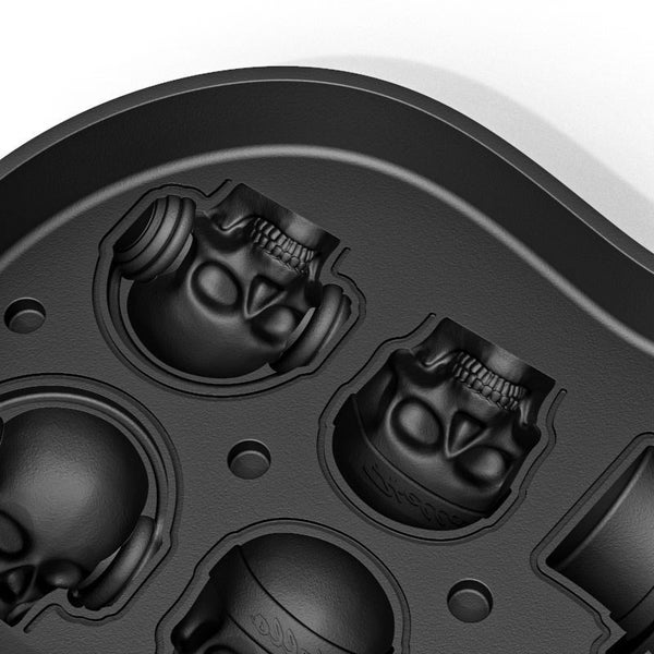 3D Silicone Ice Mold 6 Skull Shaped Carousel 2